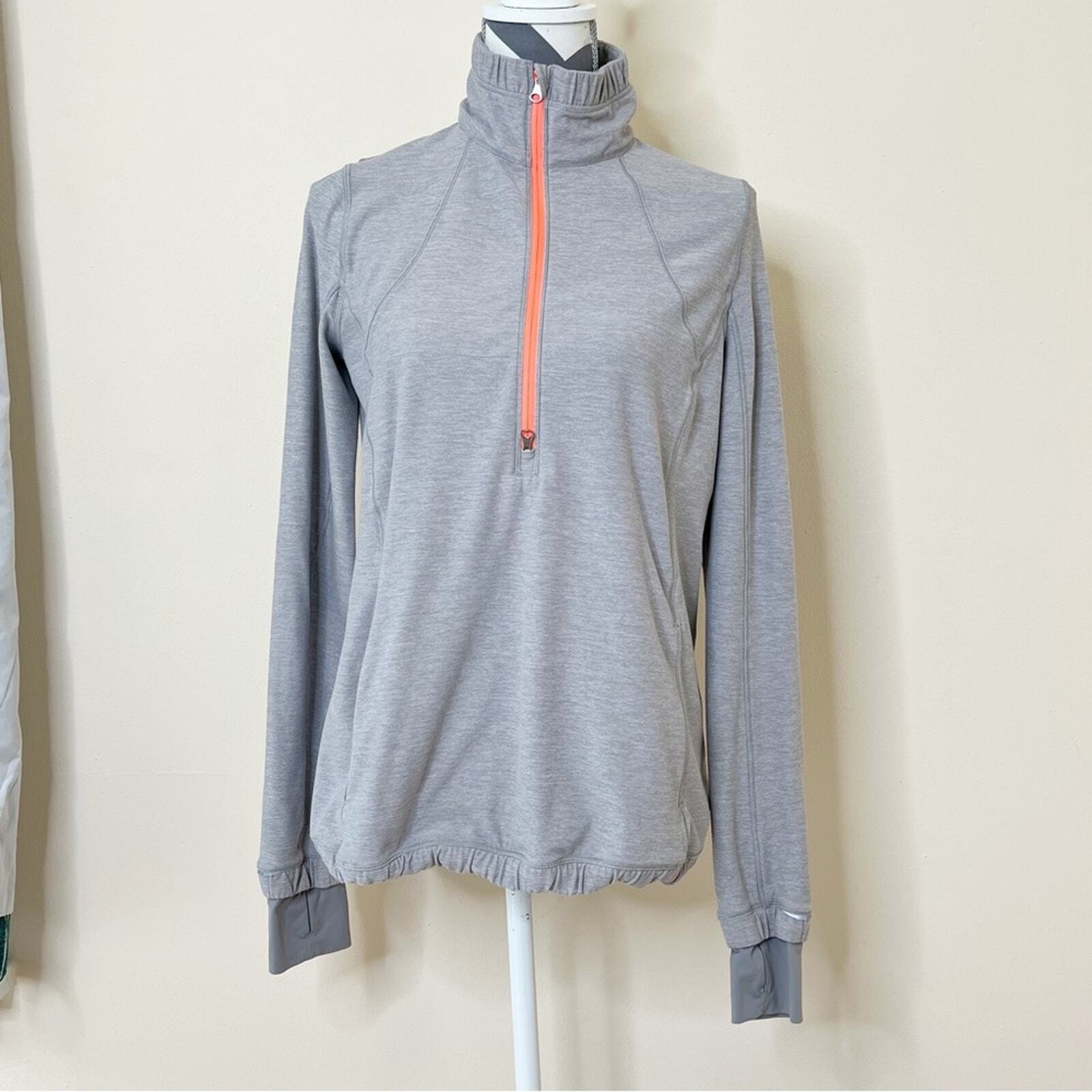 Lululemon Forthright 1/2 Zip Pullover Jacket Grey… - image 11