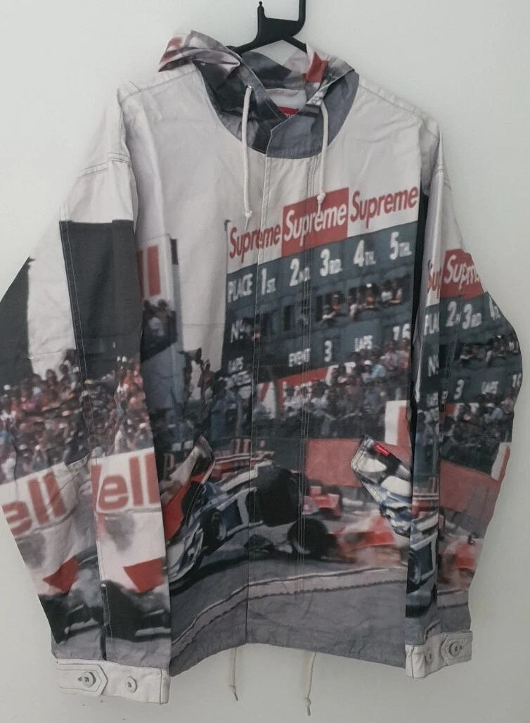 SS19 Supreme Grand Prix Parka Size M Medium jacket formula Worn 1x