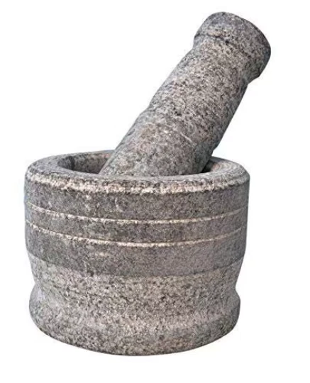Mortar and Pestle Set, Idikallu, Khalbatta, Kharal, Okhli Masher,Natural Stone