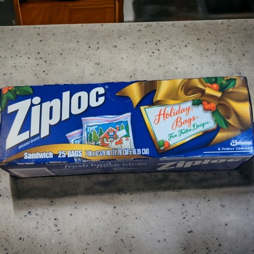 Christmas Ziploc Bags Sandwich Size, 25 bags, Vintage 2001 NEW eBay