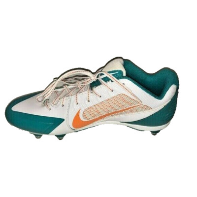 Nike NFL Miami Dolphins Men's Alpha Pro Fly Wire Football Detach Cleats 15 NWT