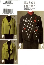 Vogue V8430 Marci Tilton Jacket Misses Sewing Pattern Uncut Size 8-20 S-XL