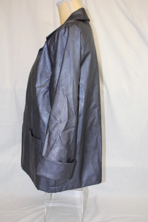 Blazer CAROLINE ROSE Metálico Púrpura/Gris Frente Abierto Mujer Talla S EE. UU. (138) Foto 2 de 4