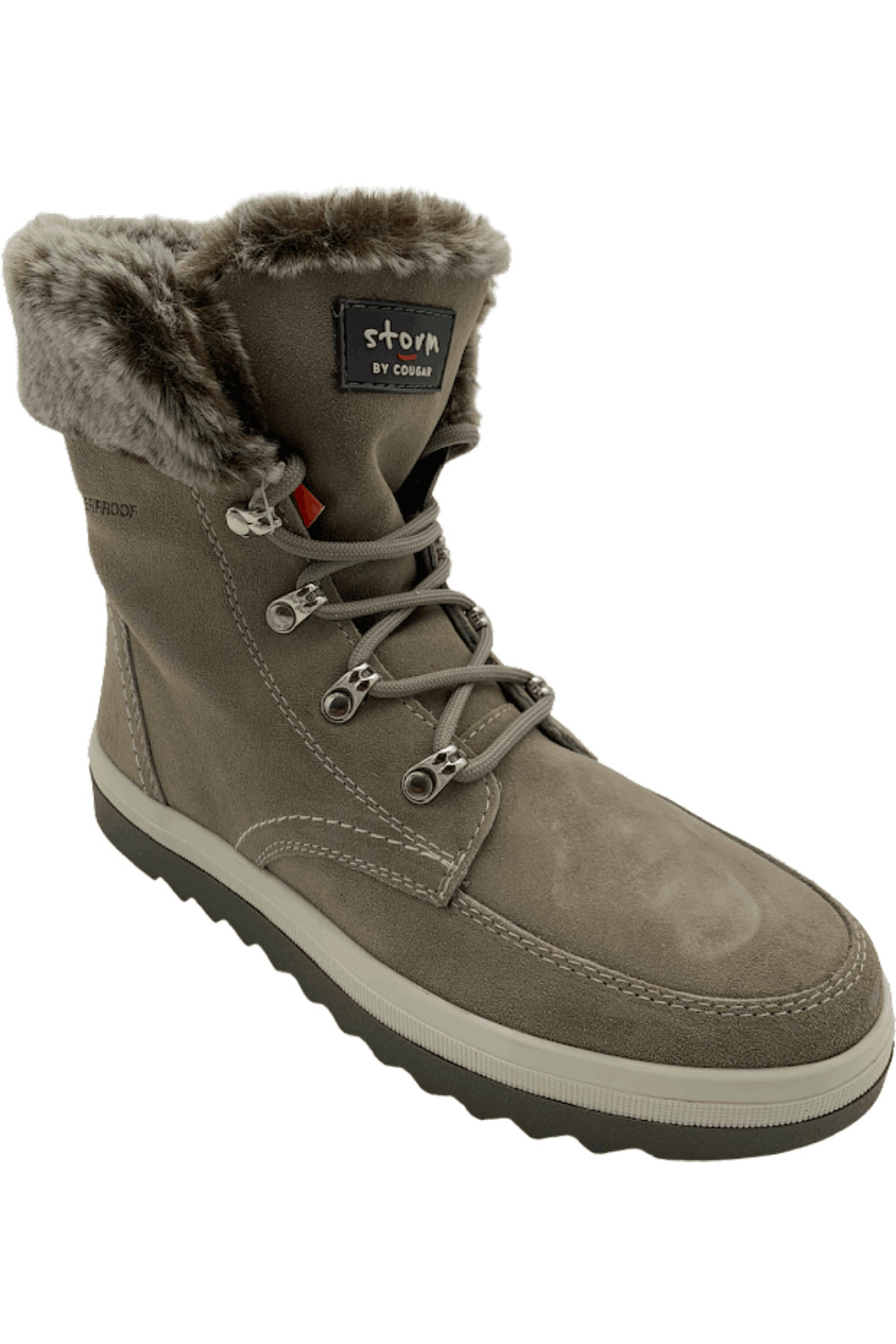 Водонепроницаемые замшевые ботильоны на шнуровке Melody Mushroom от Cougar