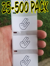 Shocker Symbol 25-500 Pack Stickers Gag Prank Sticker Decal Meme