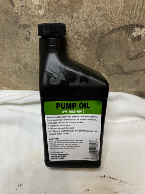 New Sealed Mi T M AW-4085-0016 Power Washer Pump Oil
