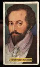 Tobacco Card, Wix, Kensitas, BUILDERS OF EMPIRE, 1937, Sir Walter Raleigh, #6