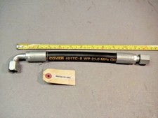 Parker 451TC-8 Tough Cover 3000 PSI Hydraulic Hose Assy 1/2" x 11" Female JIC -8