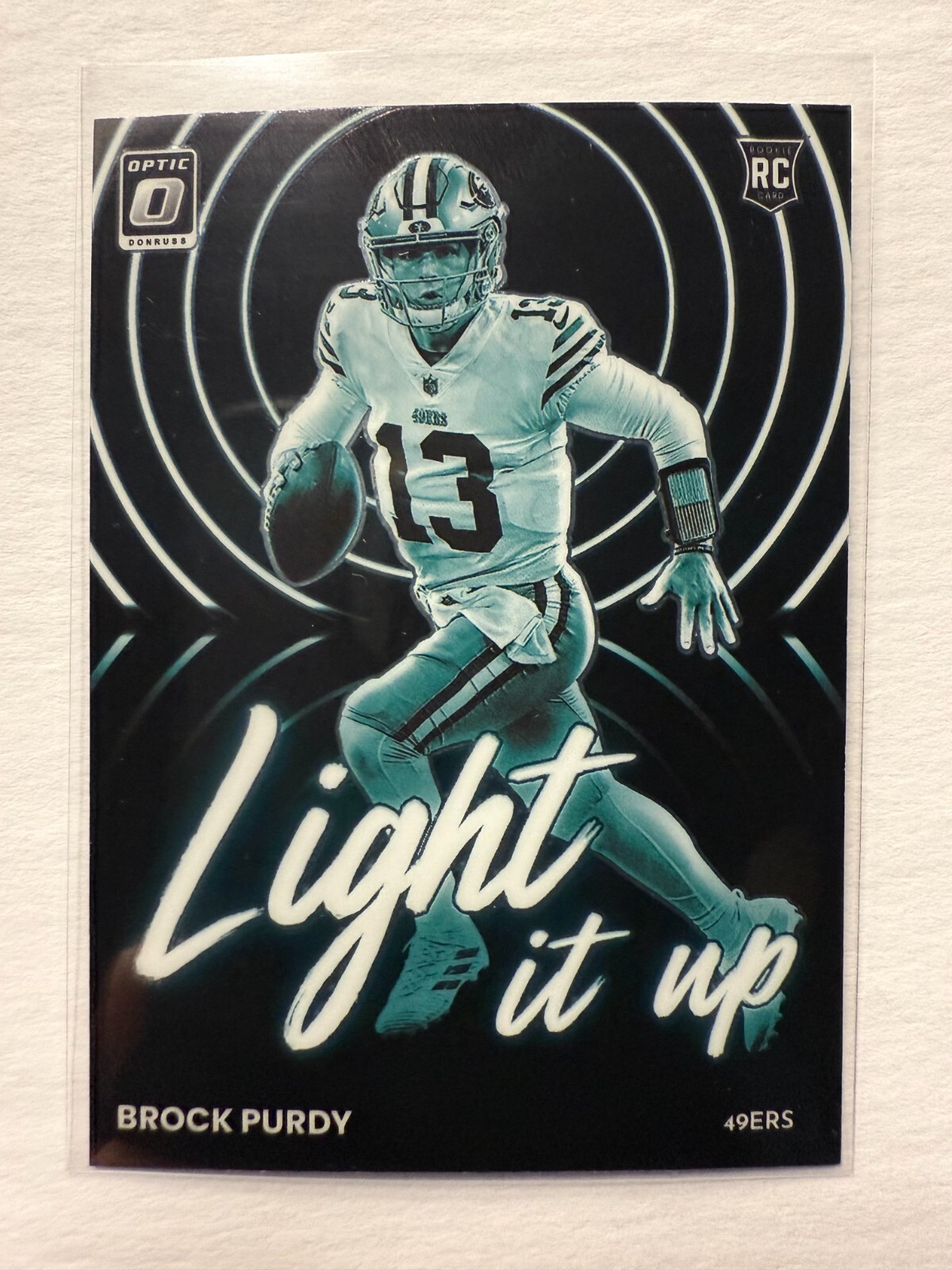 2022 Donruss Optic - #LU20 Brock Purdy - RC LIGHT IT UP