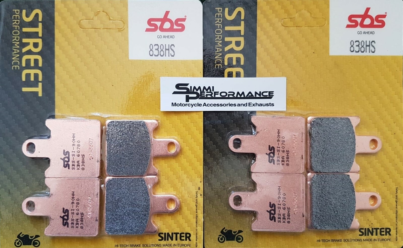 SBS HS Sinter Street Front Pads Suitable For Kawasaki ZX6R (ZX600) 2014 - Image 27
