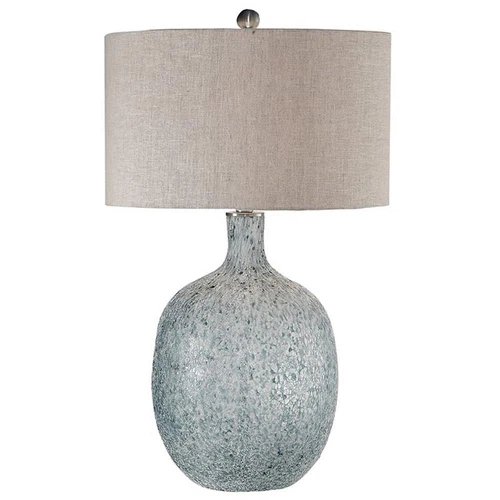 Uttermost Oceaonna Glass Fabric and Iron Table Lamp in Blue and Green - Picture 3 of 8