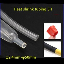 Heat Shrink Tubing Tube Dual Wall 3:1 Marine Adhesive Glue Lined  Clear