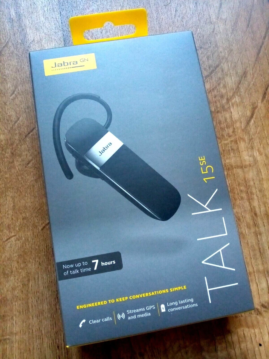 JABRA Talk 15 SE 7 HRS Hands Free Bluetooth Wireless Headset NEW