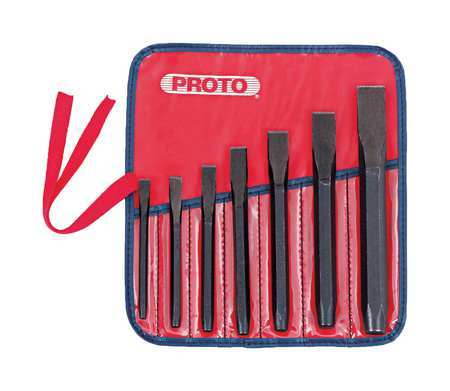 PROTO J86BS2 Cold Chisel Set,Not Tether Capable 6DJZ0 - Picture 2 of 2