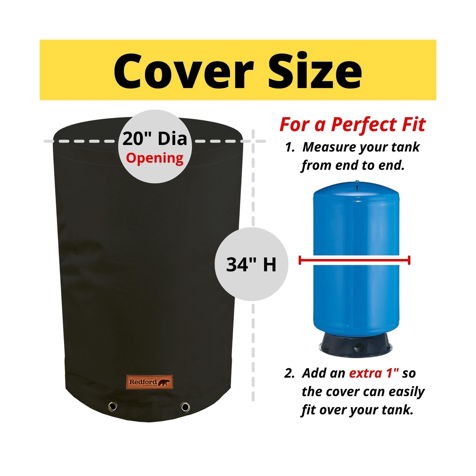 Redford Supply Co. Cold Snap (5°F) Round Water Pressure Tank Cover