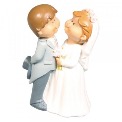 Brautpaar Figur- Hochzeitstorte Deko - Polyresin Modernes Desing Hochzeitsfigur