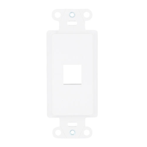 LEGRAND-ON-Q WP3411-WH KEYSTONE DECORATOR INSERT WALL-PLATE, 1-PORT, WHITE - Picture 1 of 2
