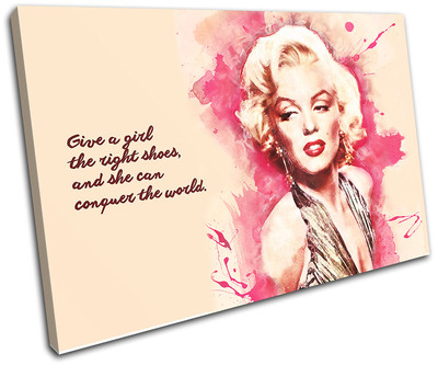 Marilyn Monroe Iconic Celebrities SINGLE CANVAS WALL ART Picture Print VA | eBay