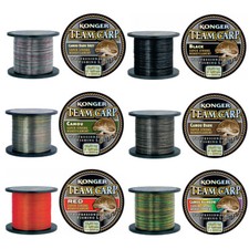 600/1000m KONGER TEAM CARP MONOFILE ANGELSCHNUR, KARPFENSCHNUR, FEEDER, METHOD