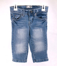 The Children's Place Girls' Adjustable Waist Factory Distressed Jean Shorts 6X/7