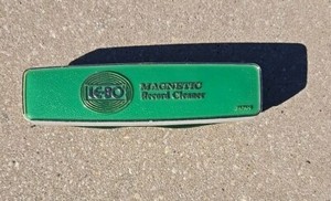 Vintage LE-BO Magnetic Record Cleaner Green Velvet LP Vinyl Album Japan