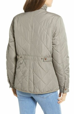 NWTD Nordstrom's Thread Supply Fleece Lined Quilted Utility Jacket Slate  Green