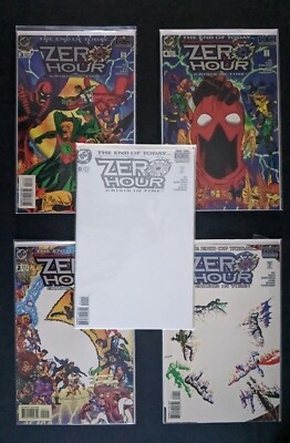 Zero Hour Crisis in Time #0-4 Complete 5 Issue Set + #0 Variant DC Comics 1994
