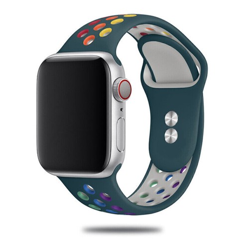 38/41/49mm SILICONE Sport For Apple Watch Strap Band iWatch Ultra2 9 8 7 6 SE 5 - Picture 42 of 45
