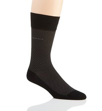 Boss Hugo Boss 0389312 Egyptian Cotton Blend Mini-Pattern Sock Black O/S 