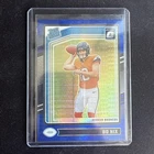 2024 Donruss Optic Rated Rookie Bo Nix Blue Hyper Prizm Rookie (RC)