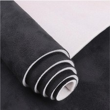 Black Suede - 96" L 60" W Auto Head Liners, Fabric Tube Packaging with Foam...