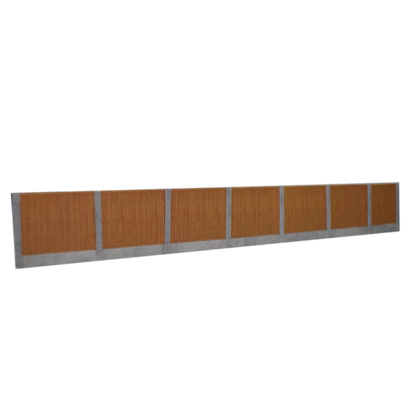 ATD Models ATD003 Timber Fencing Brown with Concrete Posts Card Kit