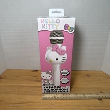 NEW Hello Kitty Bluetooth Karaoke Microphone Wireless Speaker NIB USB Charging