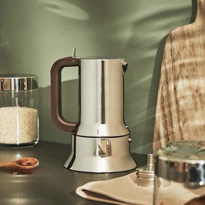 ALESSI 9090 M 10 Cup espresso coffee maker Italy Imported Free Shipping