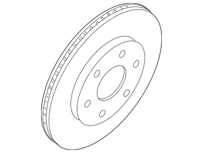 Genuine Nissan Rotor Disc Brake Front D0206-ZR01YNW