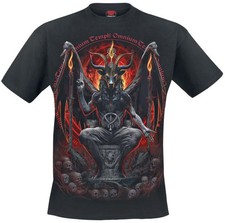 Spiral T-Shirt Herren Baphomet schwarz Basics, Horror, Rockwear