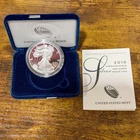 2019-W 1 oz American Silver Eagle W/Box & COA ***RARE ORIGINAL COIN***