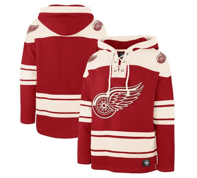 #ad NHL Detroit Red Wings #x27;47 Hockey Lacer Hoodie New Mens Big amp; Tall Sizes $140 $49.99