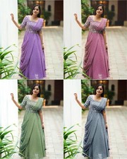 GOWN SALWAR KAMEEZ PAKISTANI INDIAN WEDDING PARTY WEAR DRESS BOLLYWOOD SUIT NEW