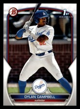 Dylan Campbell 2023 1st Bowman Draft #BD-181 Los Angeles Dodgers ROOKIE RC