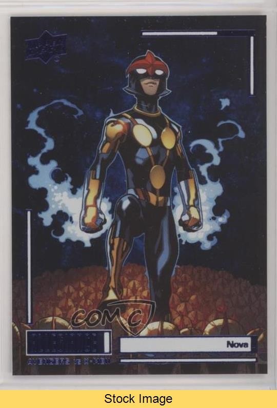 2023 Upper Deck Allegiance Avengers vs X-Men Blue Rainbow Nova #C44 READ o1h