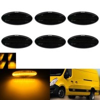 6X Amber Dynamische LED Seitenmarkierungsleuchte FüR Opel Movano MK2 X62 2010-