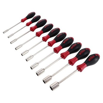 Wiha 34195 10 Piece Softfinish Nut Driver Set - Inch