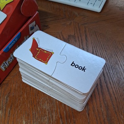 Match It! First Words, 30 Self-Correcting Puzzle Set, 'Learning Journey Brand'