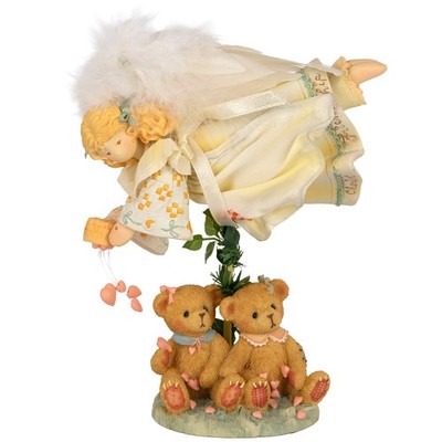 Cherished Teddies Angel Sprinkling Hearts Bears Figurine 0000979 Friendships New