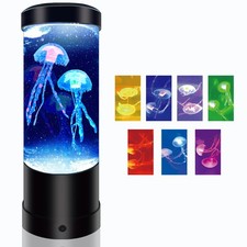 Jellyfish Lamp,7 Color Changing Night Light,USB/Battery Jelly Fish Light Lamp...