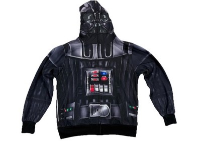 Star Wars DARTH VADER Boy's Medium Hoodie Zip Face Mask