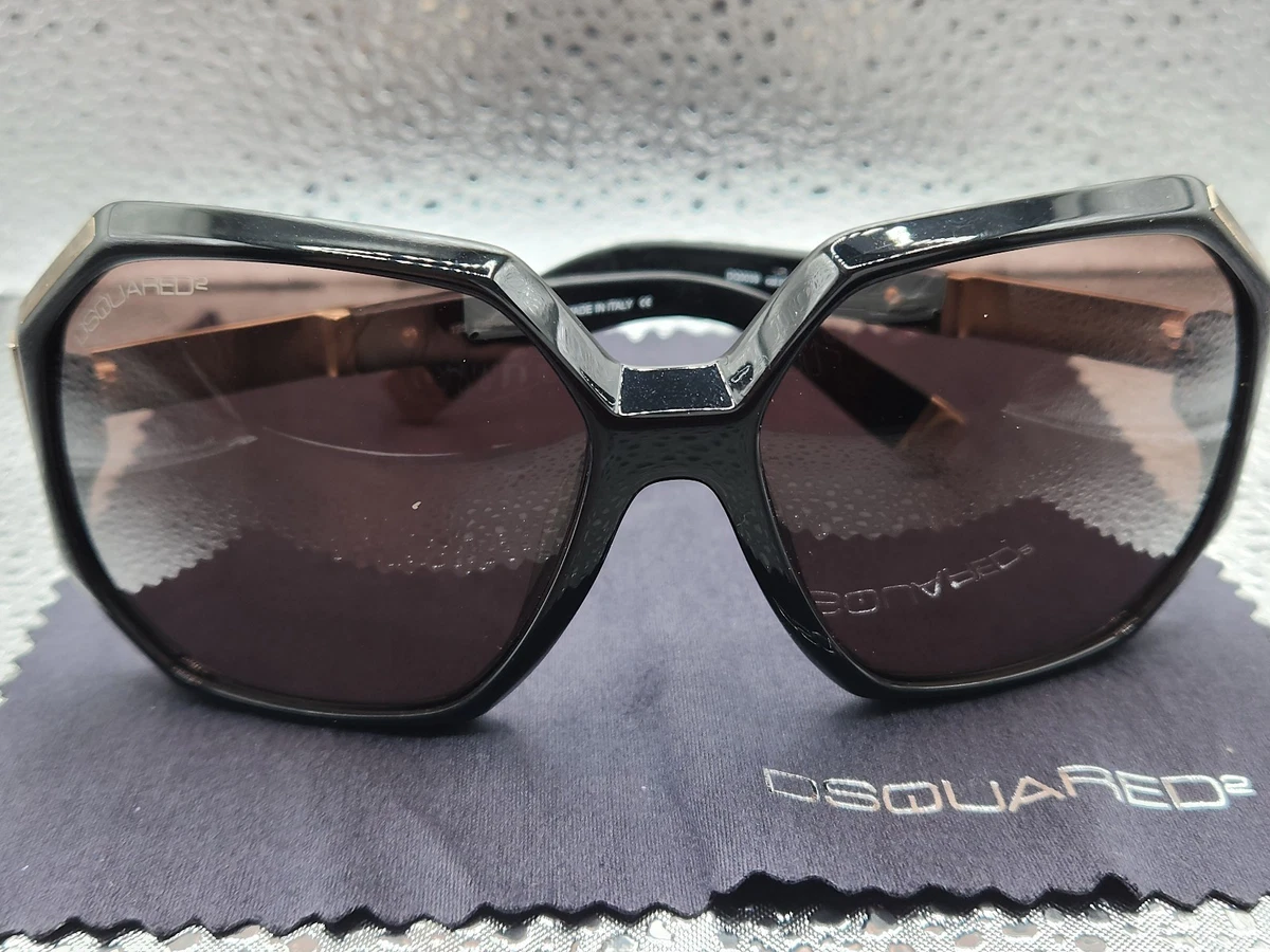 Dsquared2 DQ0044 Oversized Sunglasses in Black Acetate Dsquared2 DQ0044 Oversized Sunglasses in Black Acetate main image 2