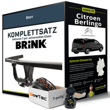 Anhängerkupplung BRINK starr für CITROEN Berlingo +E-Satz NEU AHK