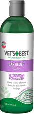 Dog Ear Relief Wash - Alcohol-Free No-Sting Formula - Controls Odors  Itching -